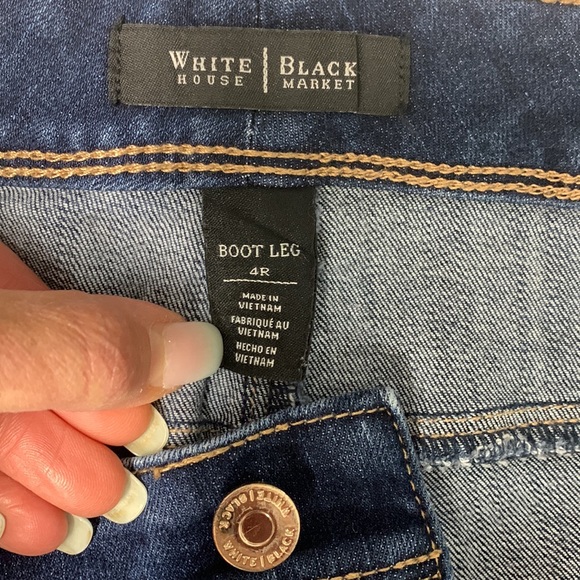 White House Black Market boot leg blue jeans - Picture 8 of 10